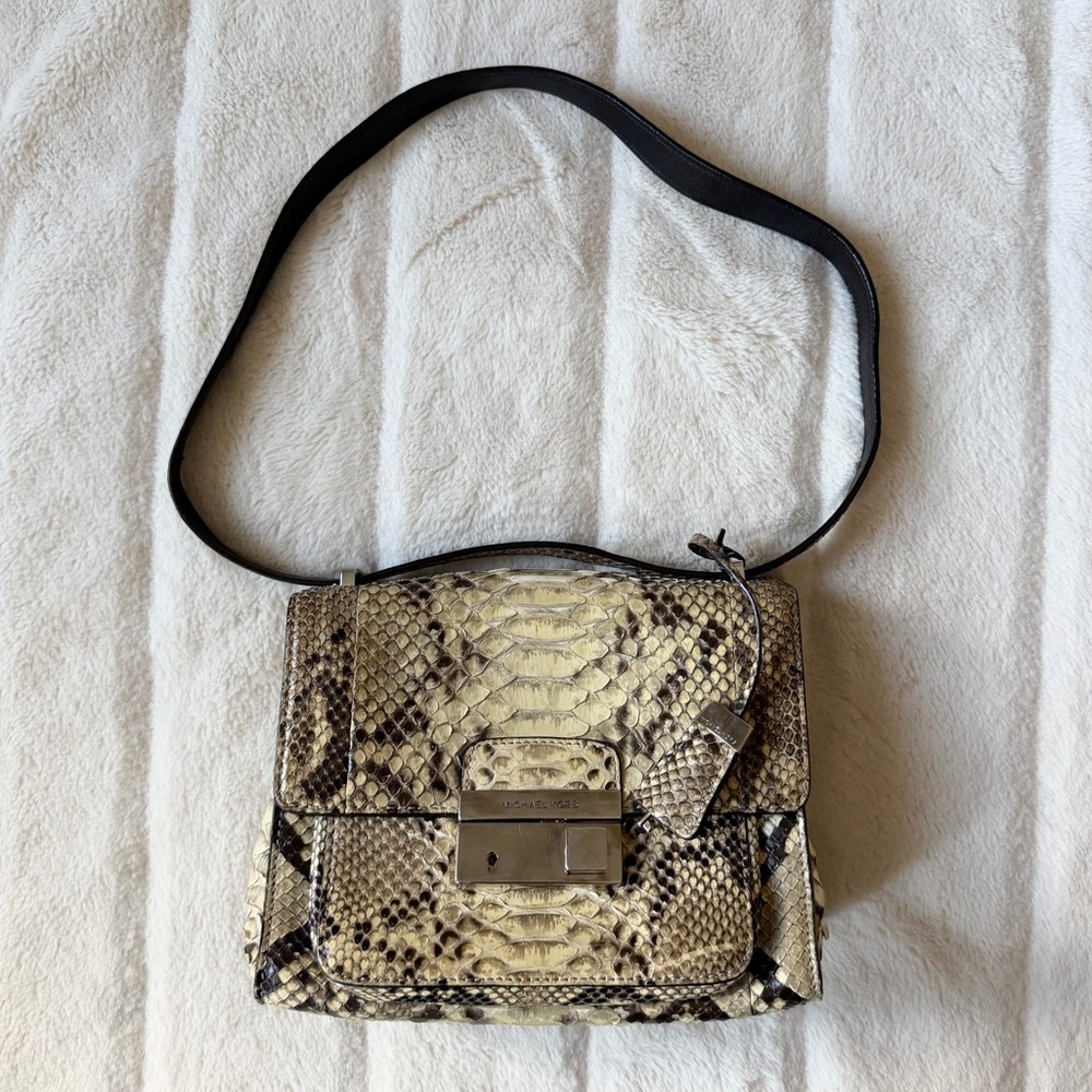 Micheal Kors Luxury Collection Python Shoulder Bag